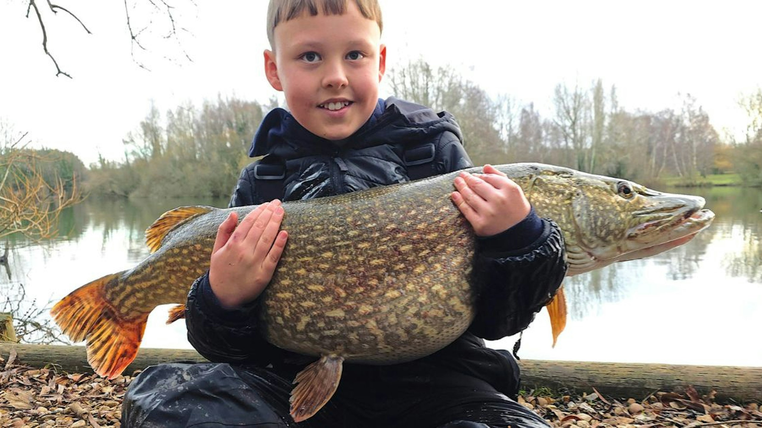 Disbelief as child lands stunning pike on family trip