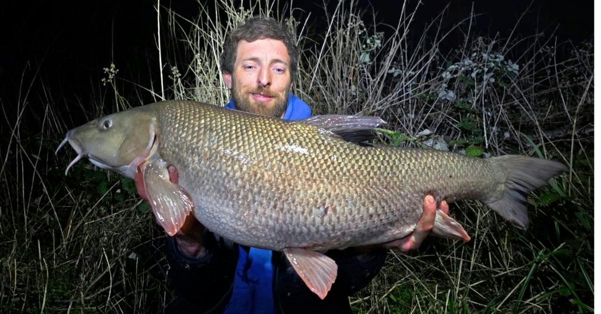 The current British Record barbel caught by Nathan Buckingham