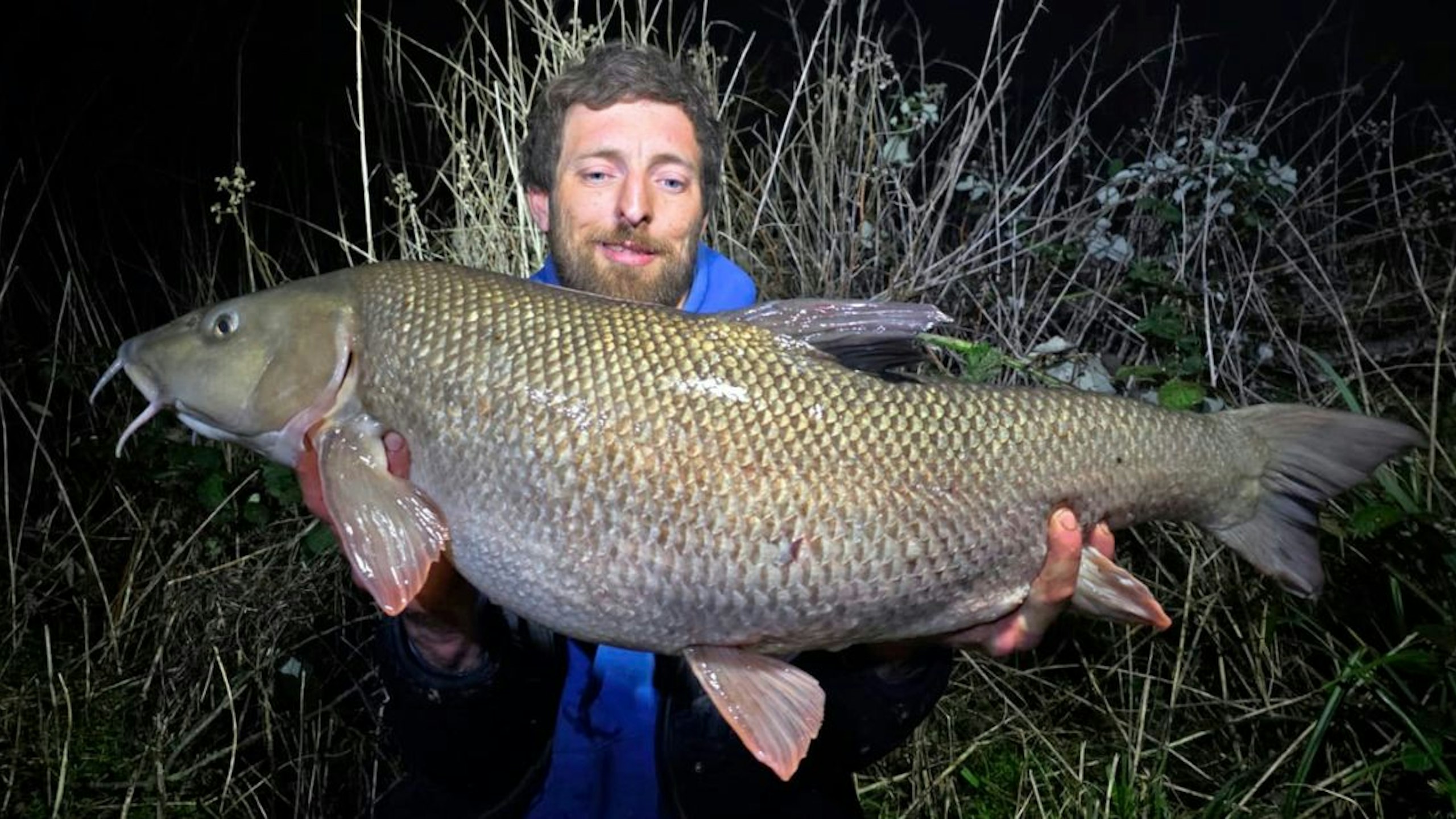 The current British Record barbel caught by Nathan Buckingham