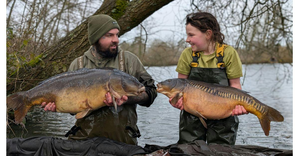 Father and daughter enjoy perfect carp session on famous water