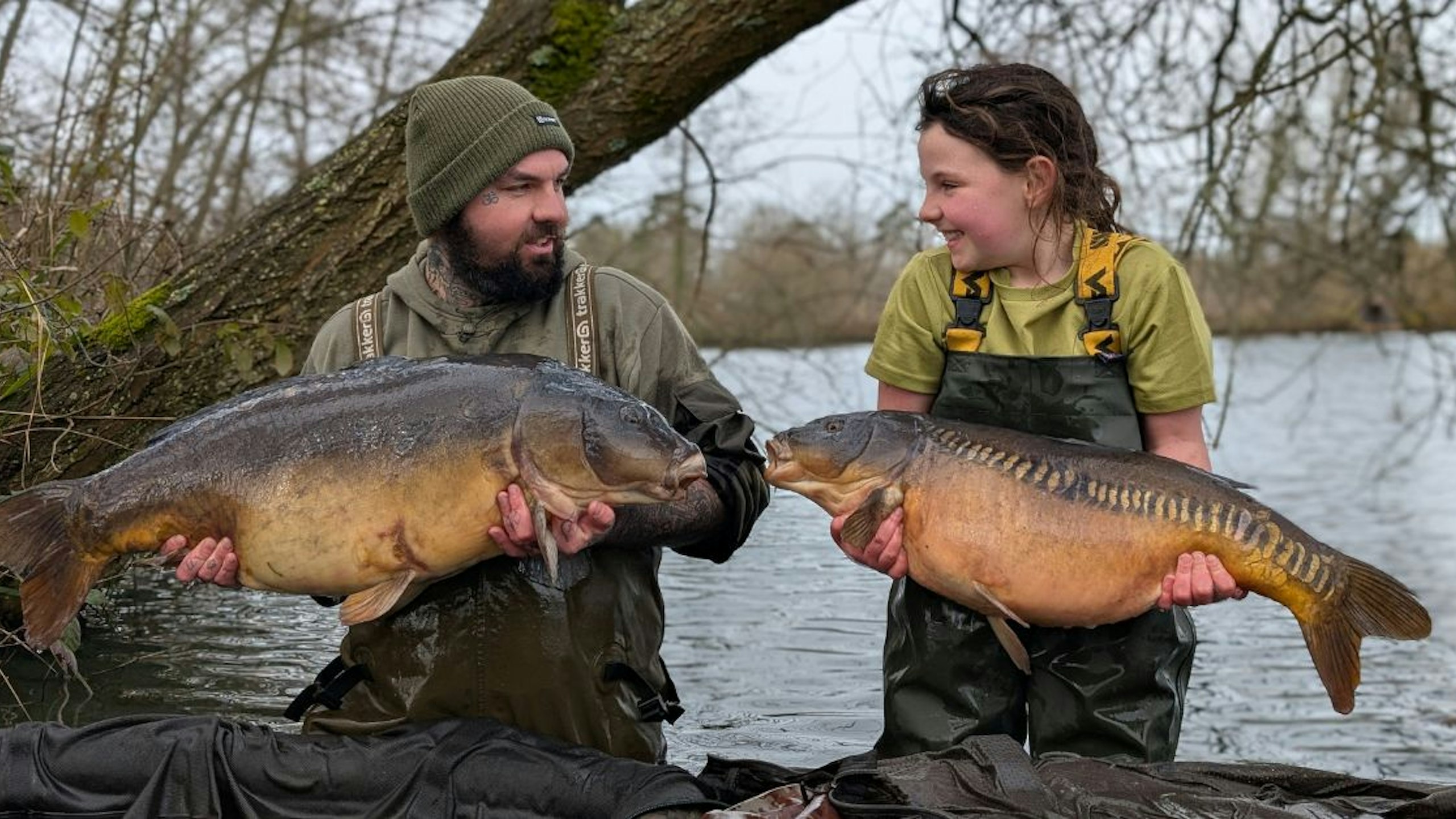 Father and daughter enjoy perfect carp session on famous water