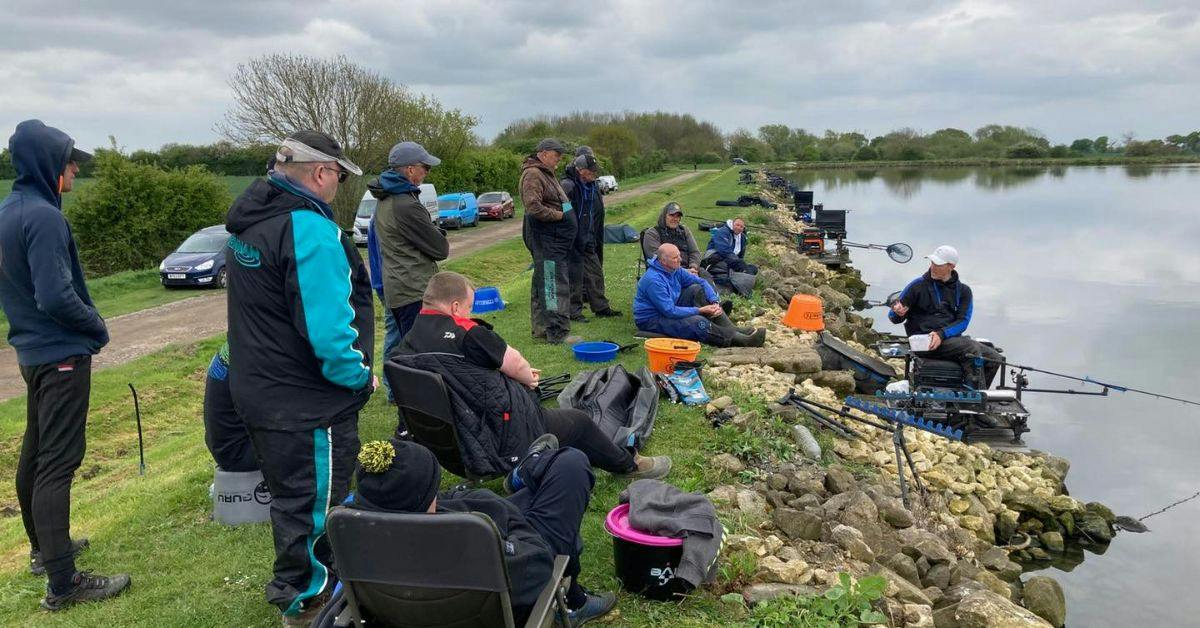Anglers over 50 enjoying a coaching day on the bank