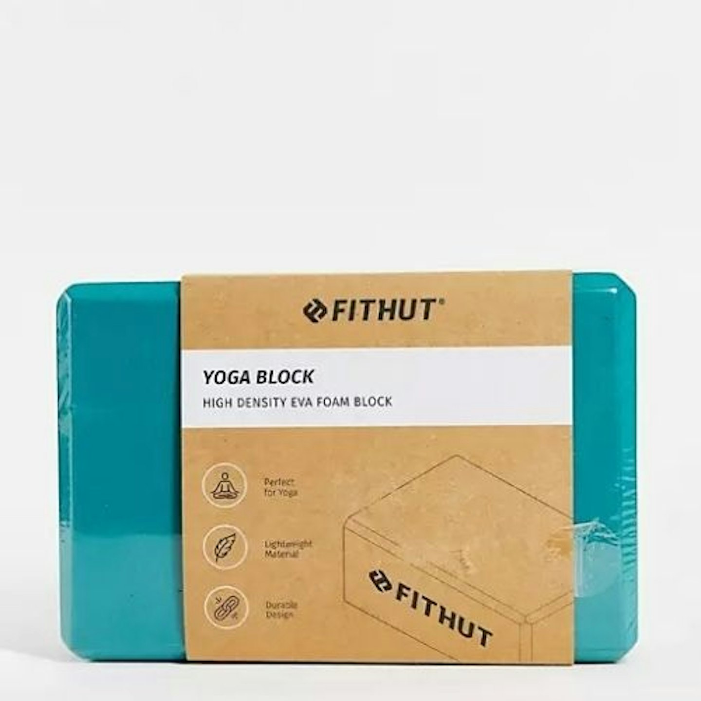 FitHut Yoga Block, Teal