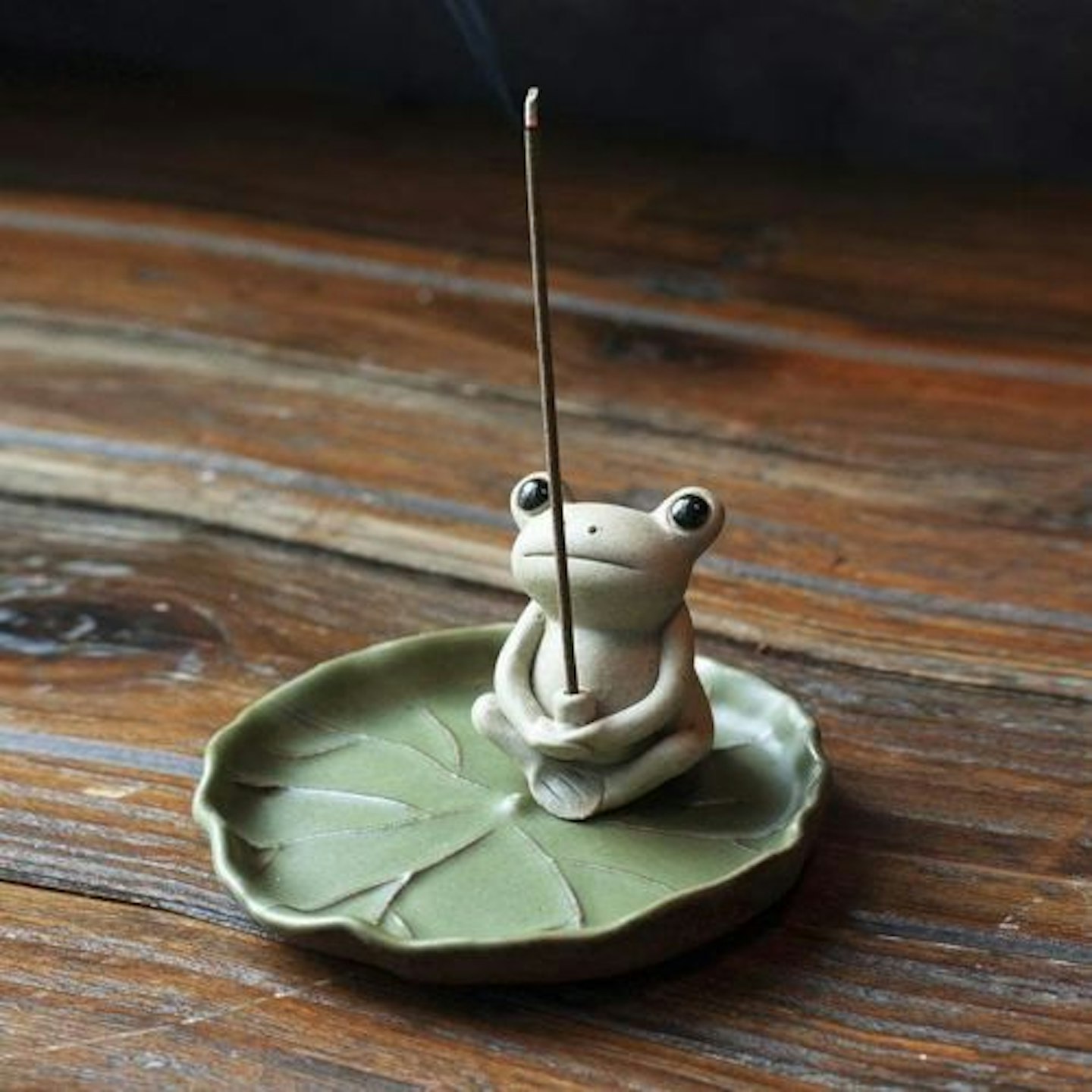 Ceramic Frog Incense Holder