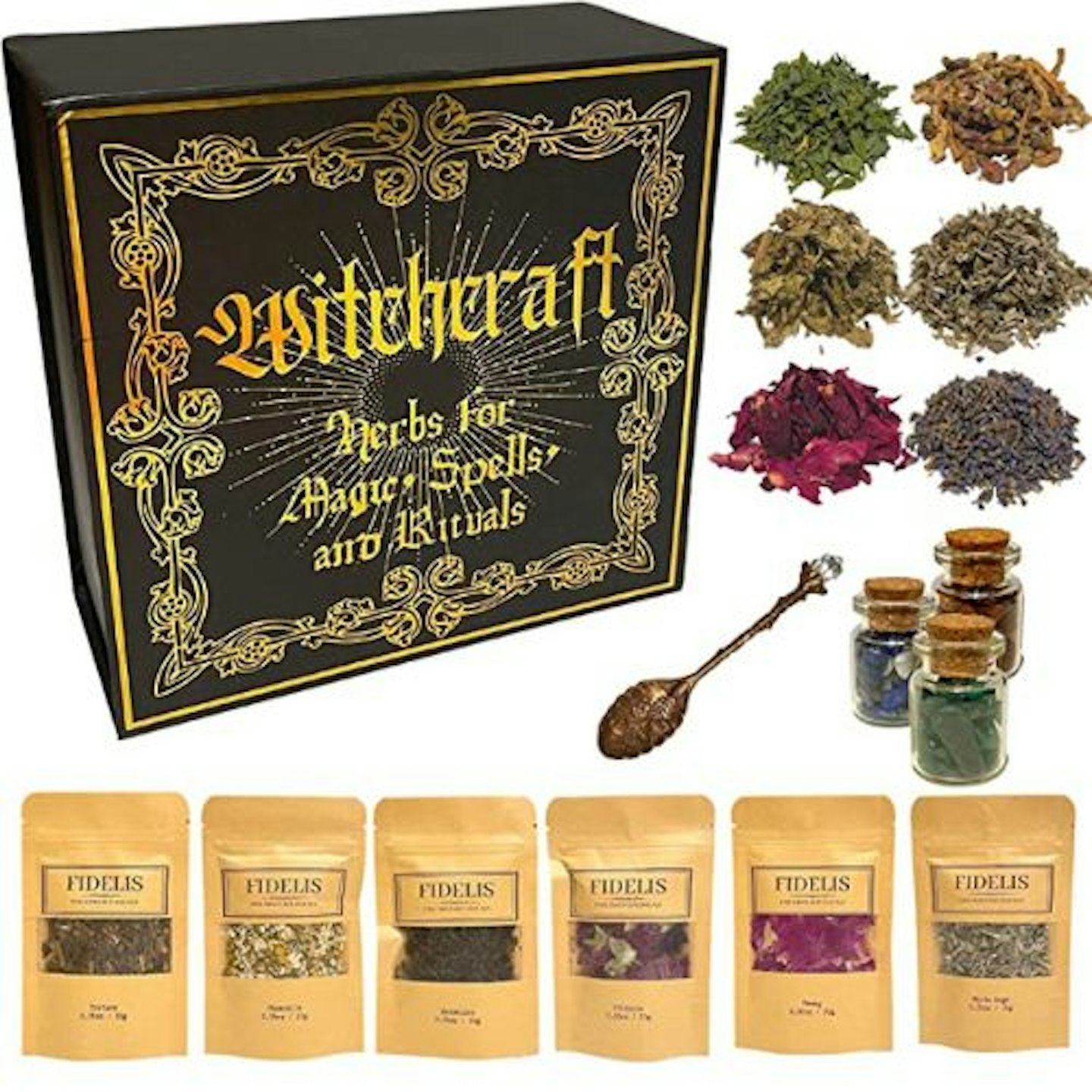 Witchcraft Supplies and Herbs for Spells 25 Premium Fine Dried Botanicals