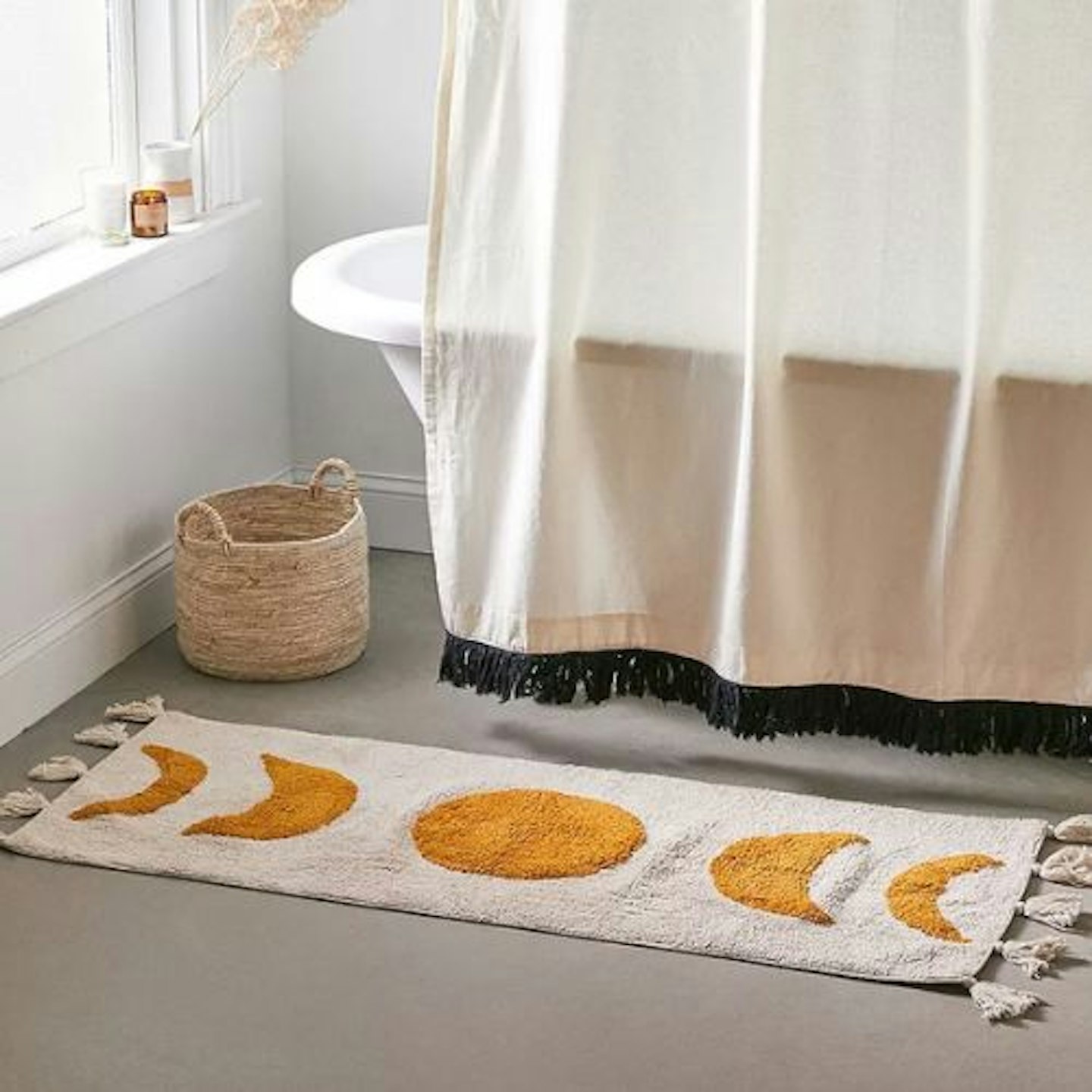 Moon Phases Runner Bath Mat