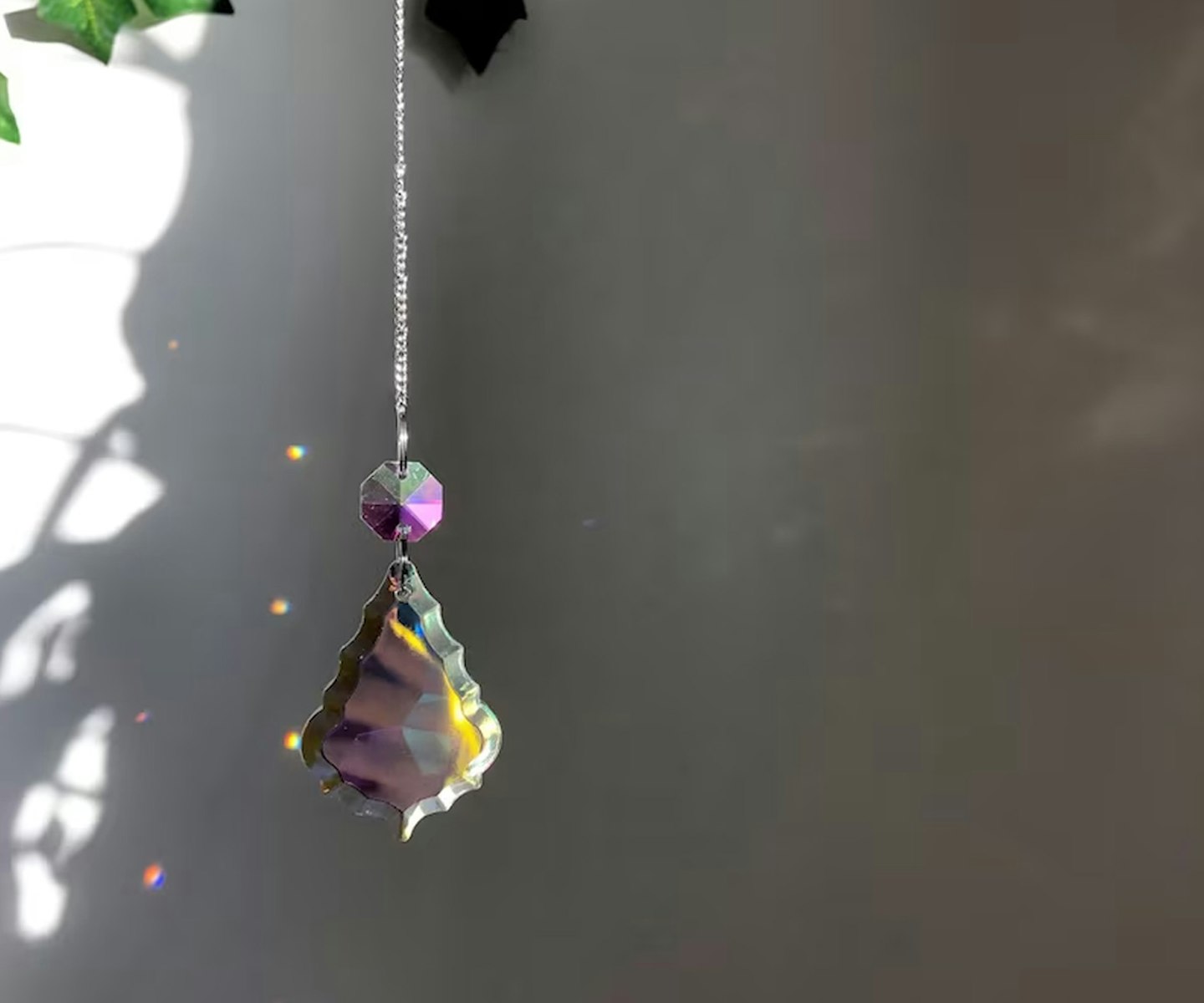 Iridescent Glass Suncatcher