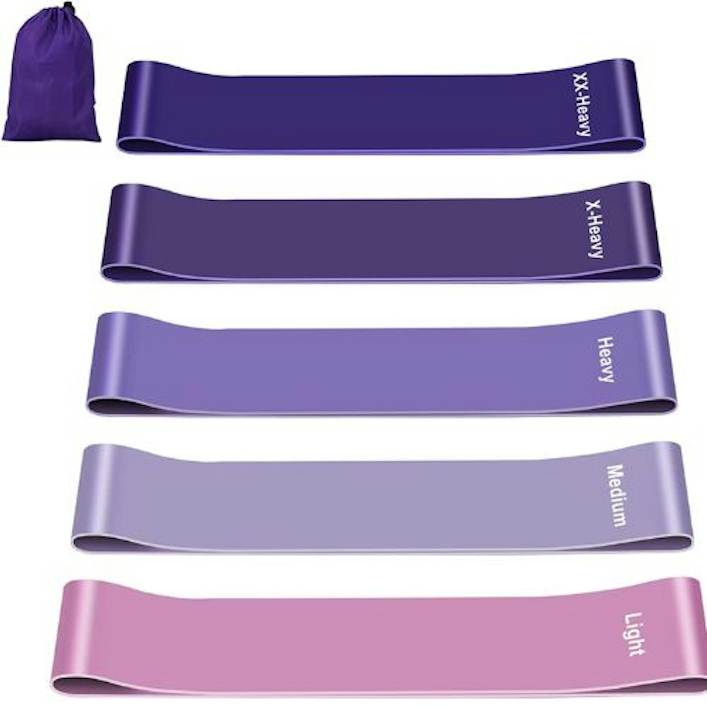 Resistance Bands [Set of 5], resistance band for Women and Men, Skin-Friendly Resistance Fitness Exercise Loop Bands 5 Levels for Legs and Glutes,Arms...