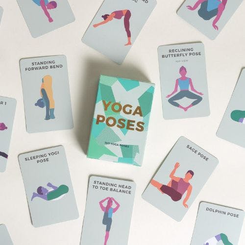 100 yoga poses cards, Hobbies & Toys, Toys & Games on Carousell