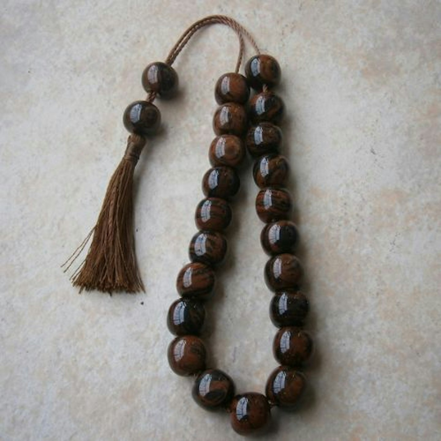 Brown Obsidian Worry Beads