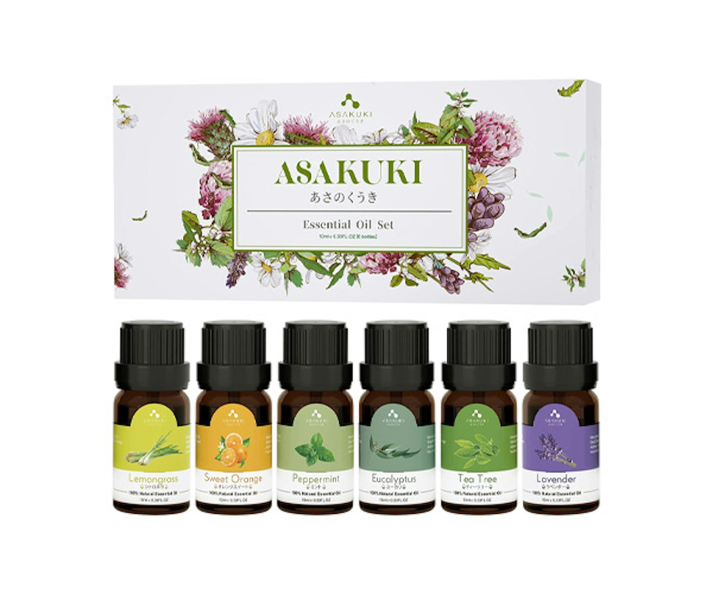 ASAKUKI Starter Kit Essential Oils