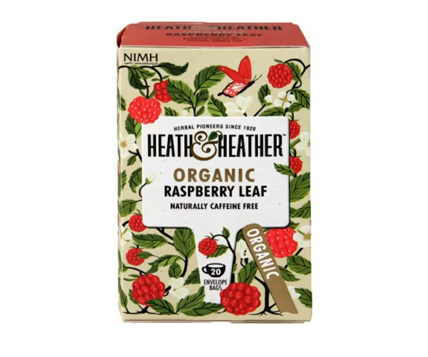 Heath & Heather Organic Raspberry 20 Tea Bags