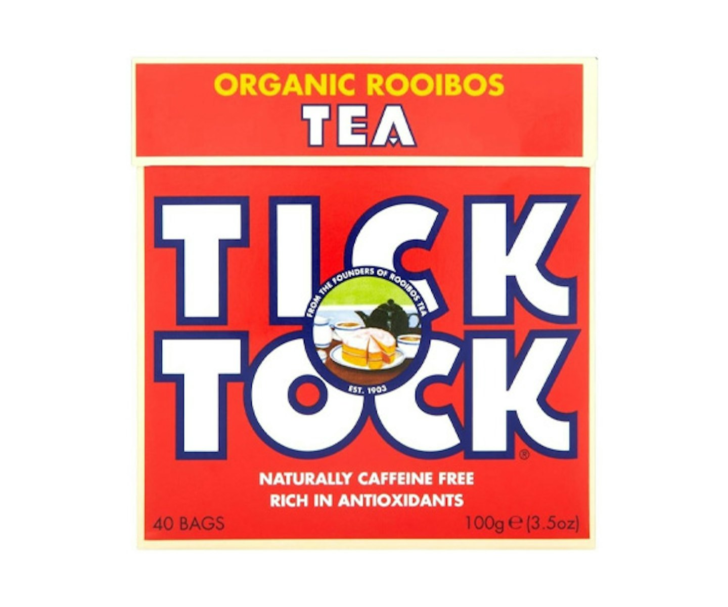 Tick Tock Original Organic Rooibos Tea Bags