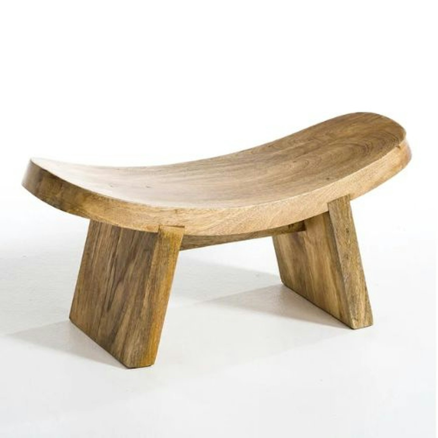 Fuyuka Solid Mango Wood Small Yoga Stool