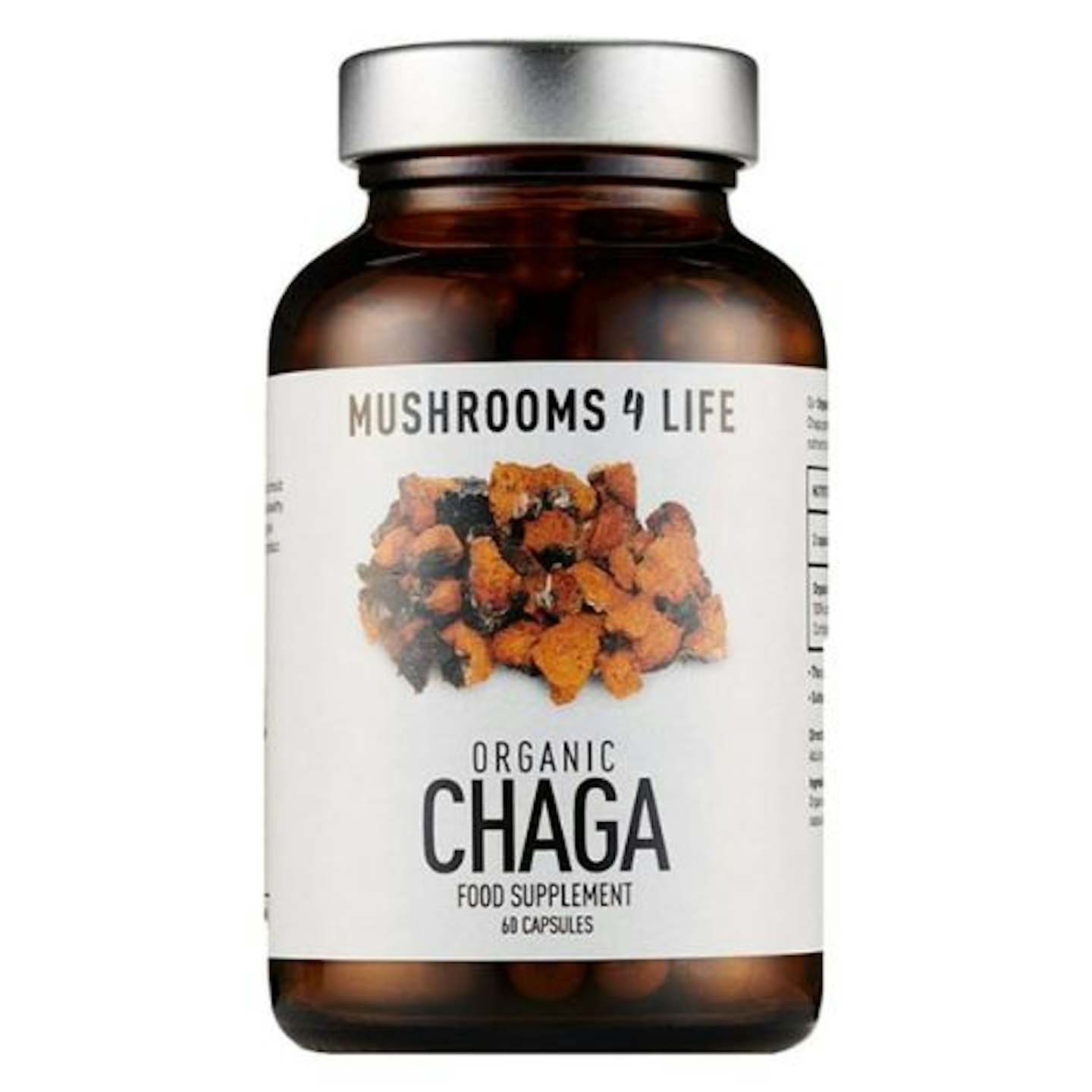 Mushrooms 4 Life Organic Chaga 60 Capsules, 0.033 kg