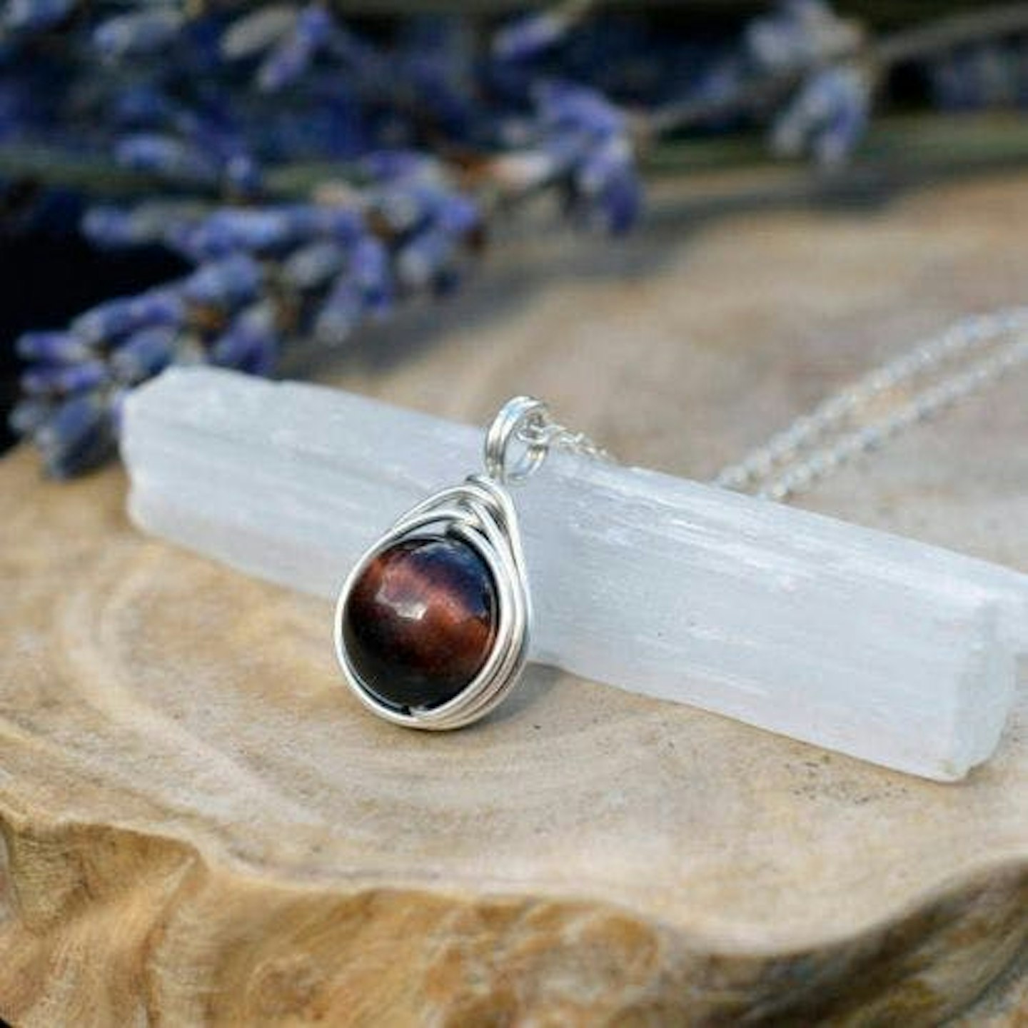 Red Tigers Eye Necklace