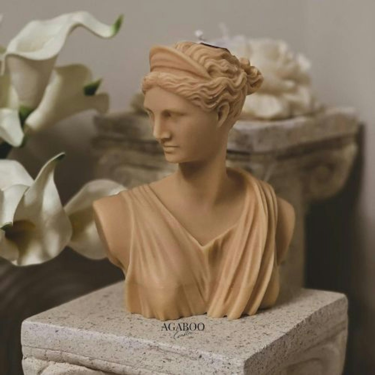 Artemis Greek Goddess Bust Candle