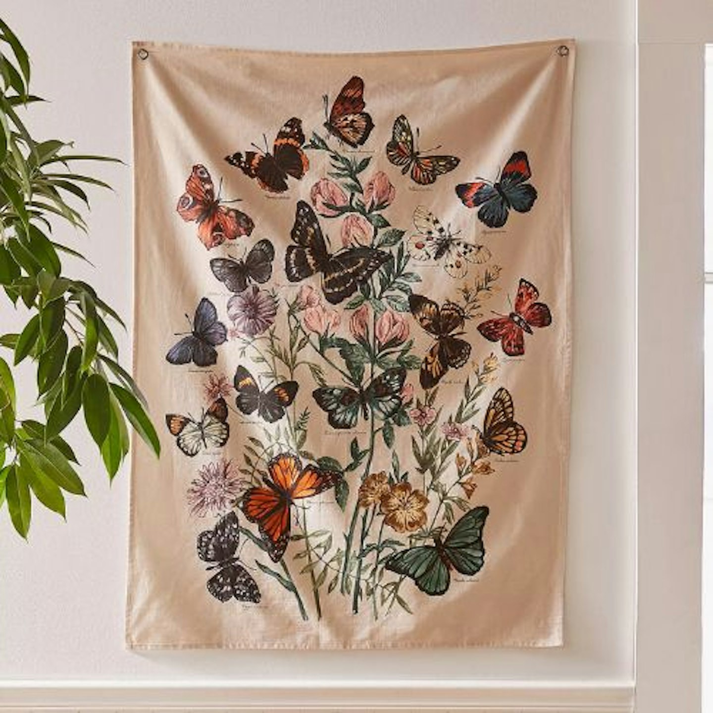 Butterfly Bouquet Tapestry fairycore home decor