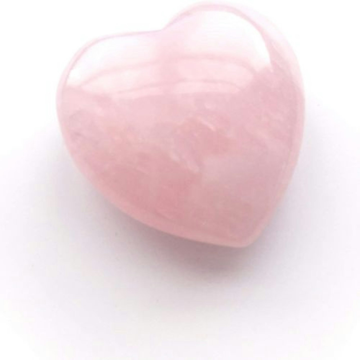 Polar Jade Natural Rose Quartz Heart Stone
