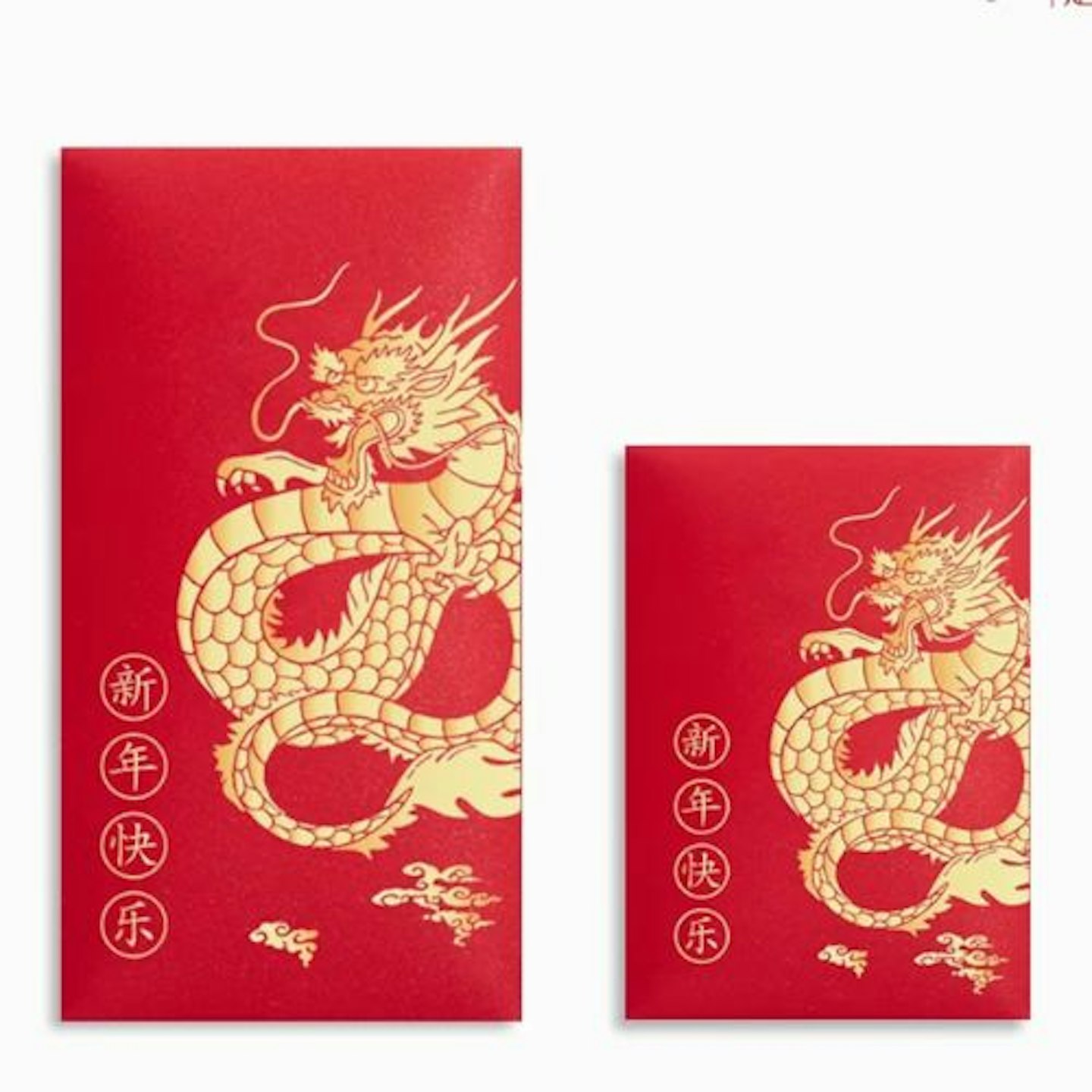 Chinese Lunar New Year Year of Dragon 2024 Red Envelopes