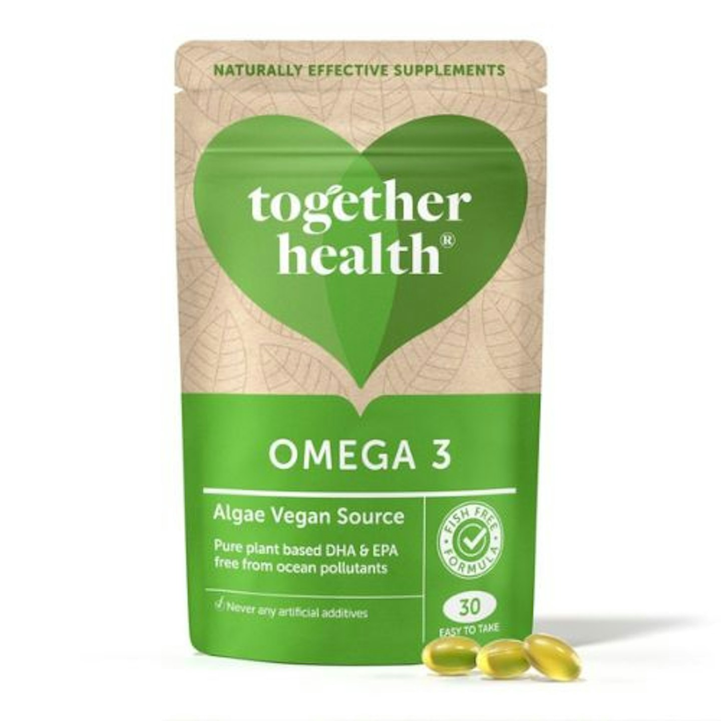 Together Health Omega-3 Algae Vegan Source, 30 Softgels