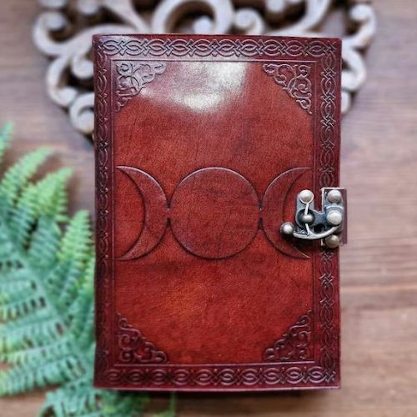 Leather Triple Moon Journal