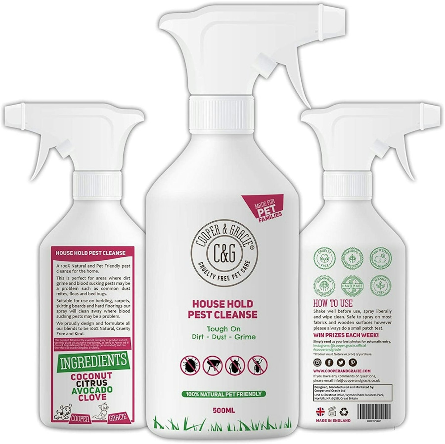 Cooper & Gracie pest cleanse spray