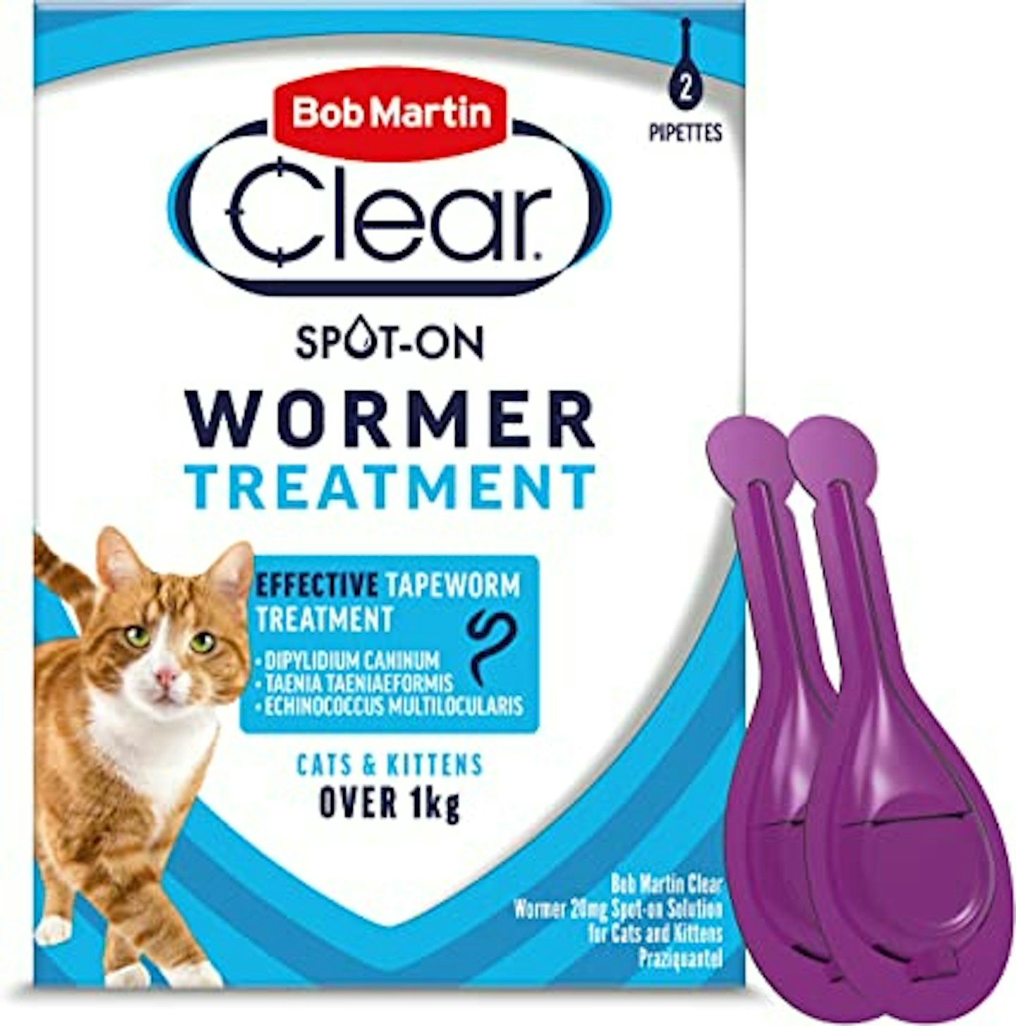 Bob Martin Clear Spot On Wormer for Cats & Kittens