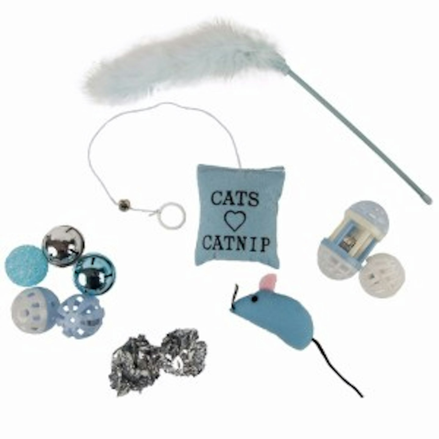 Pets at Home Kitten Blue Multi Pack Cat Toys