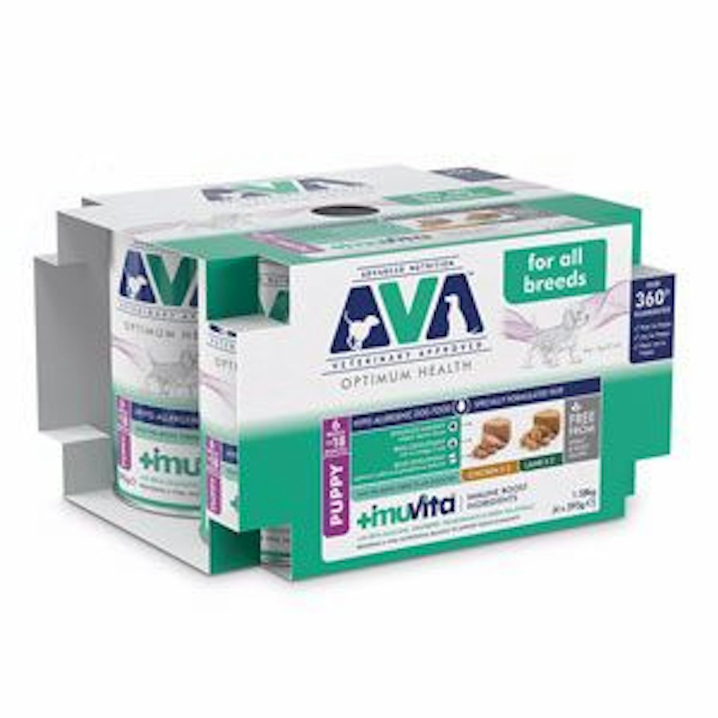 AVA Veterinary Approved Optimum Health Wet Puppy Food Chicken and Lamb Pate