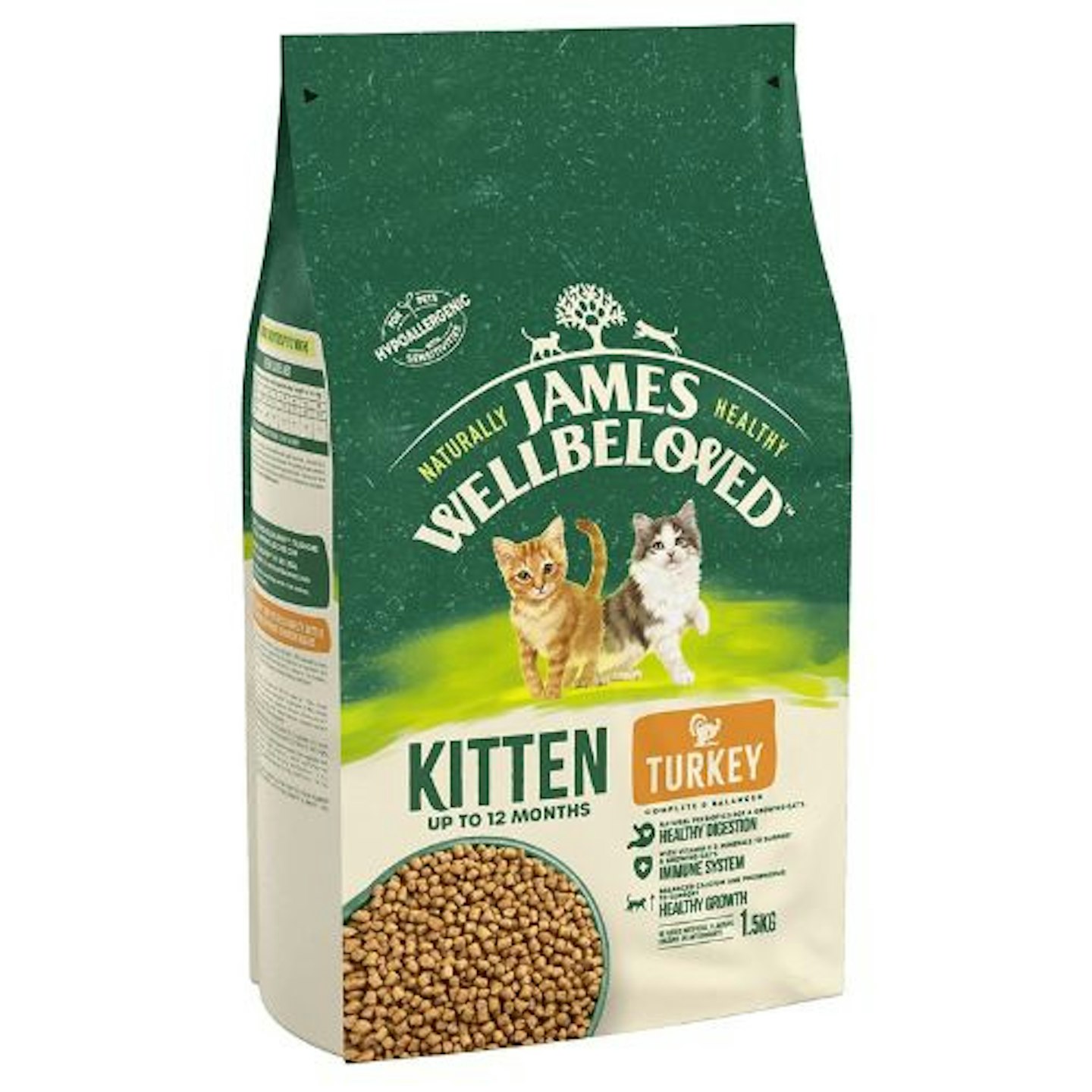 James Wellbeloved Complete Hypoallergenic Dry Cat Food for Kittens