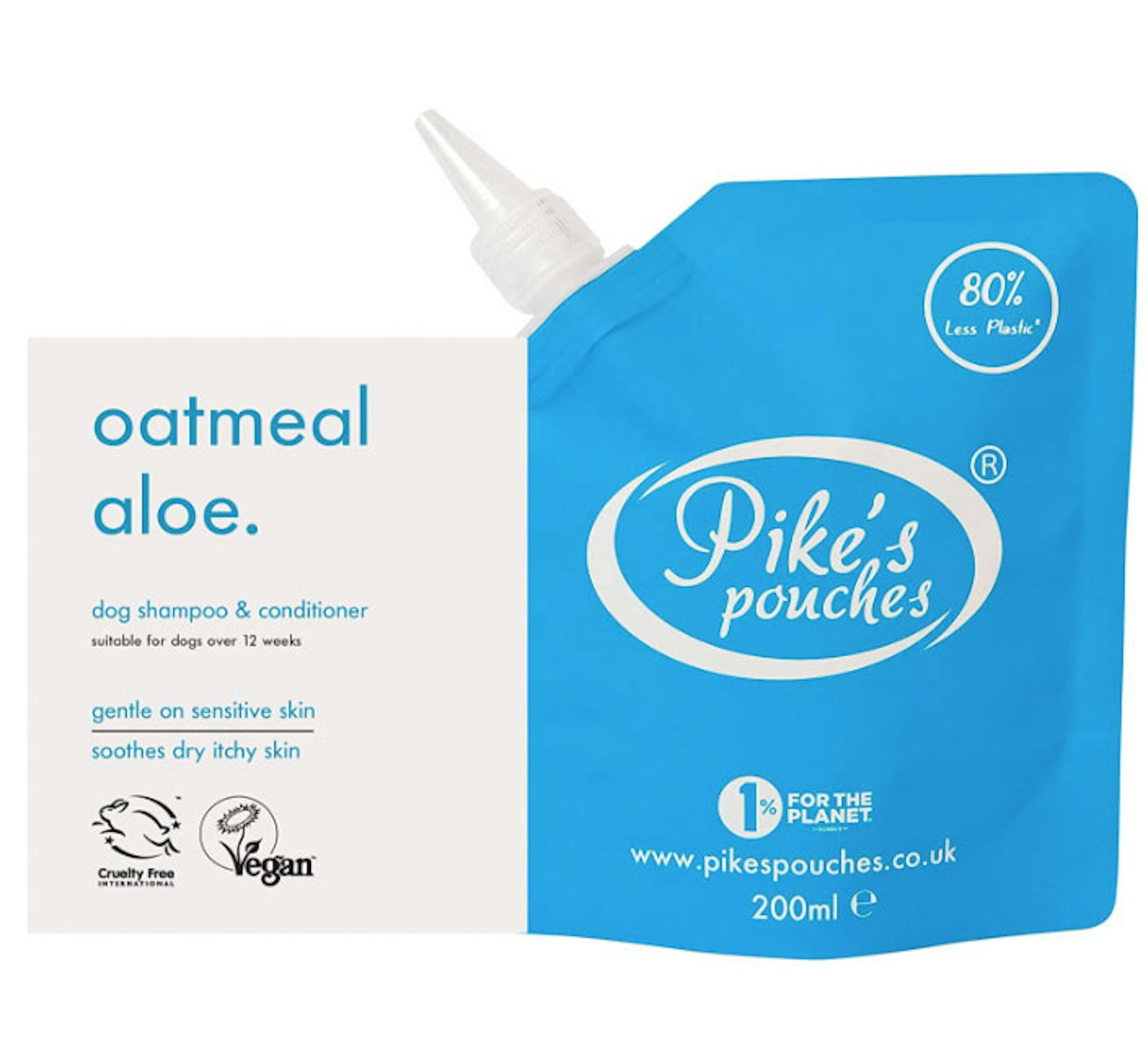 Pike's Pouches Oatmeal & Aloe Vera Dog Shampoo & Conditioner