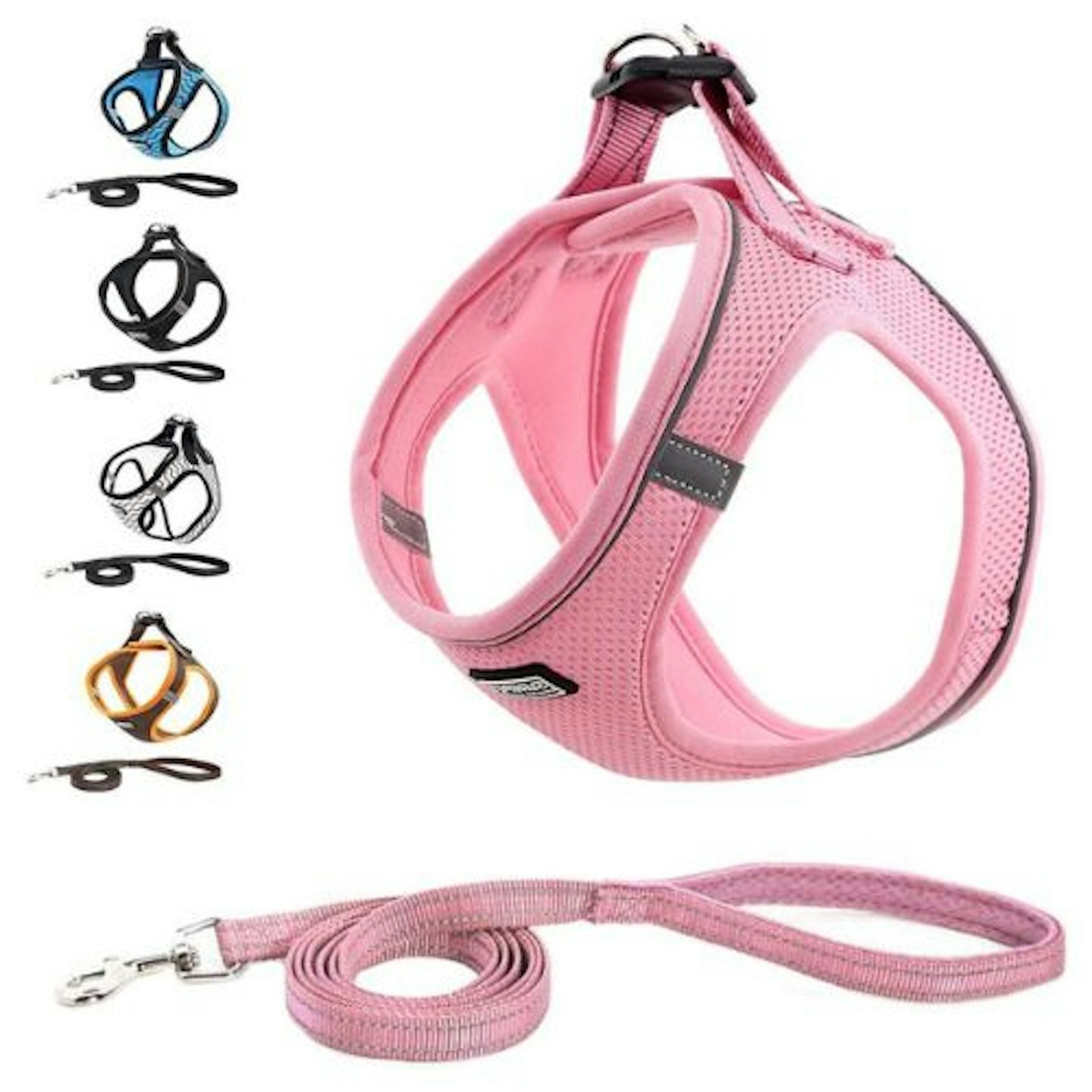 Suredoo Pet Reflective Soft Mesh Dog Harness and Leash Set