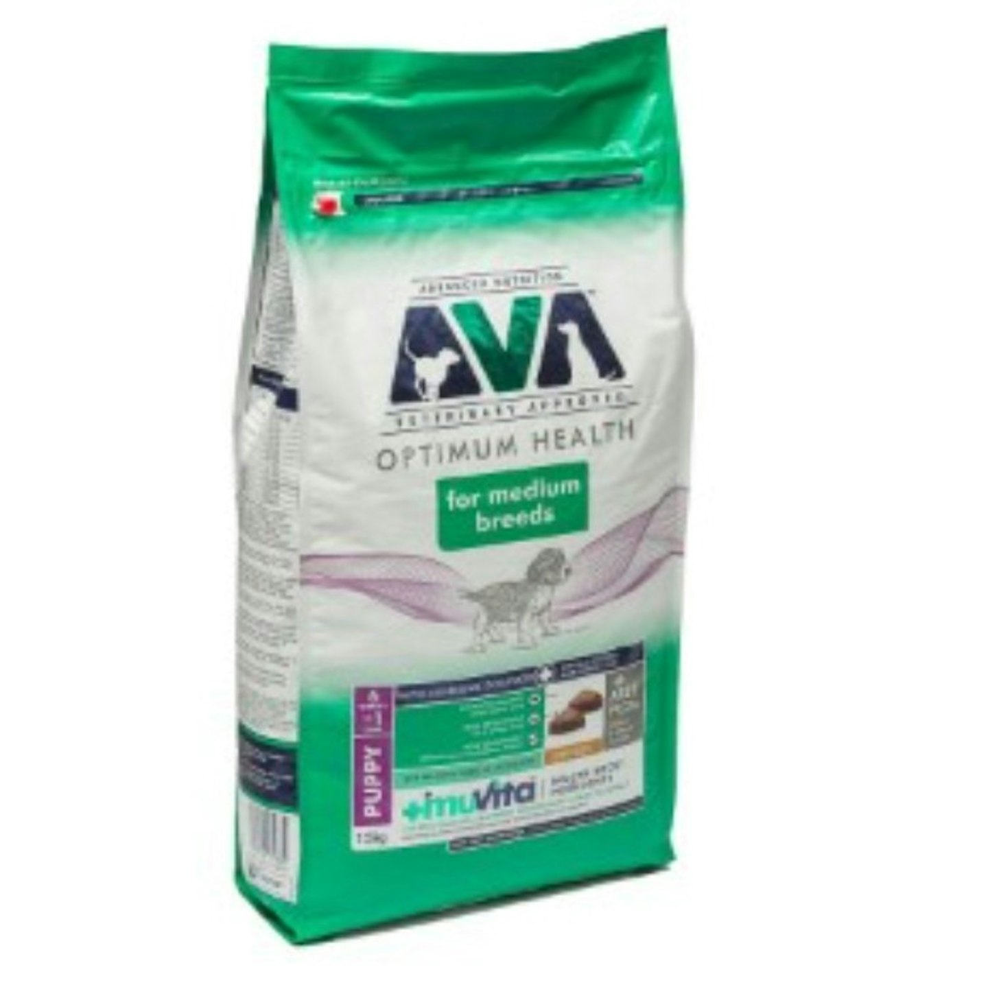 AVA Veterinary Approved Optimum Health Medium Breed Dry Puppy Food Chicken 15kg