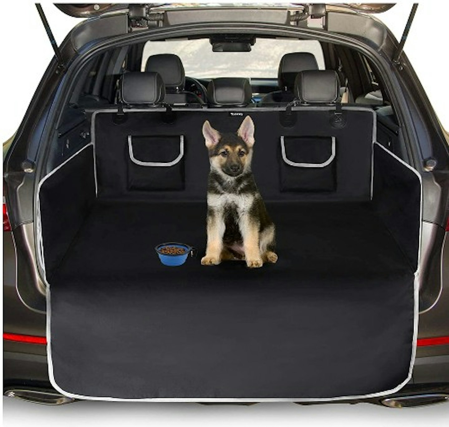 Toozey Car Boot Protector for Dog - Universal Nonslip Car Boot Liner Protector with Side Protection and Bumper Protection,