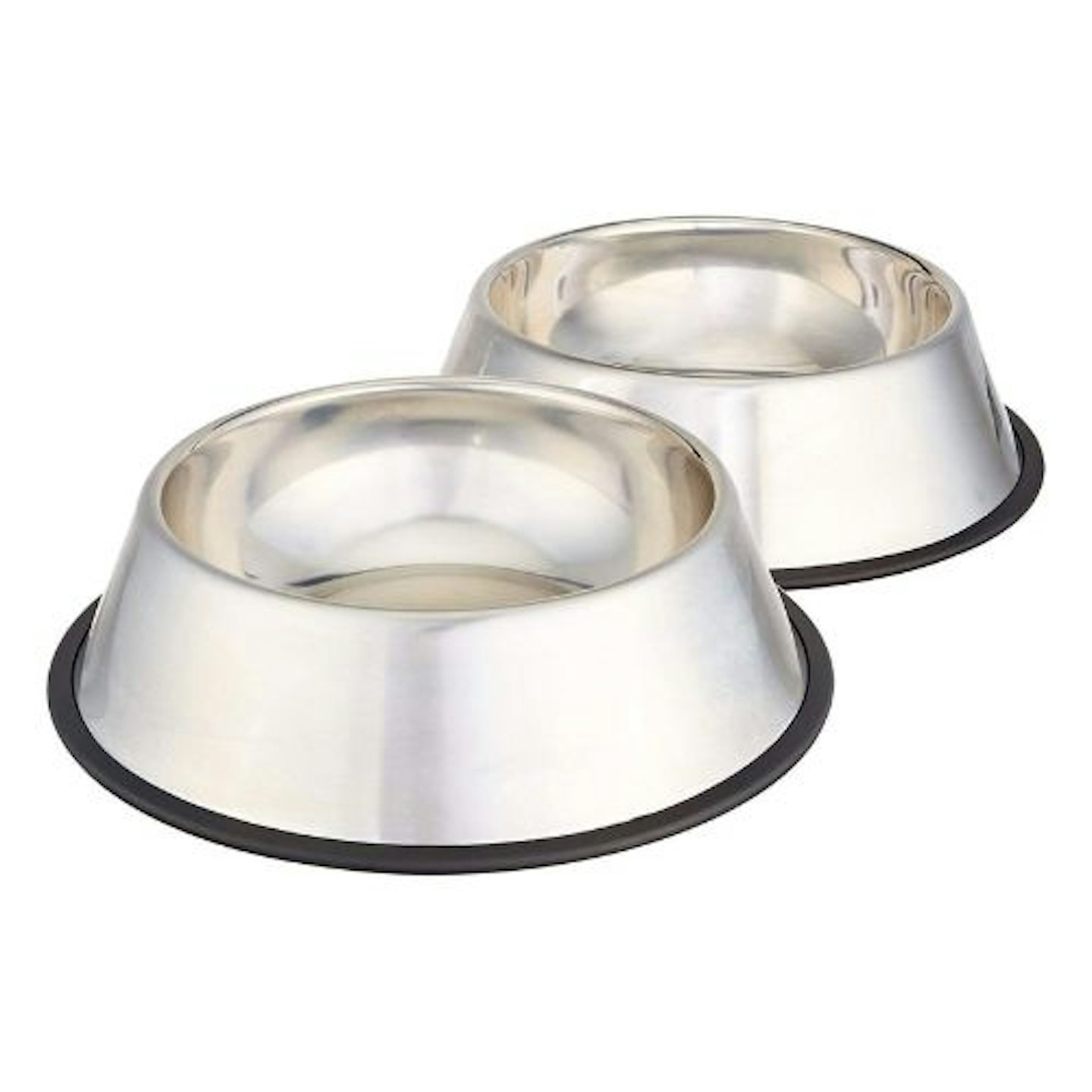 Amazon Basics Pet Bowls to Feed Dogs, Stainless Steel