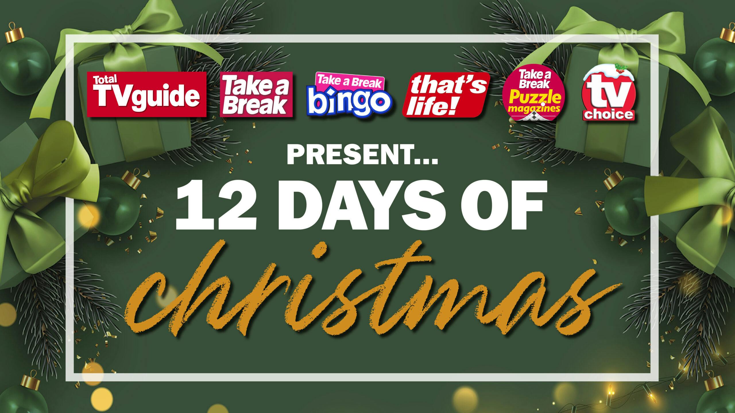 Win amazing prizes this Christmas with our 12 Days of Christmas Advent