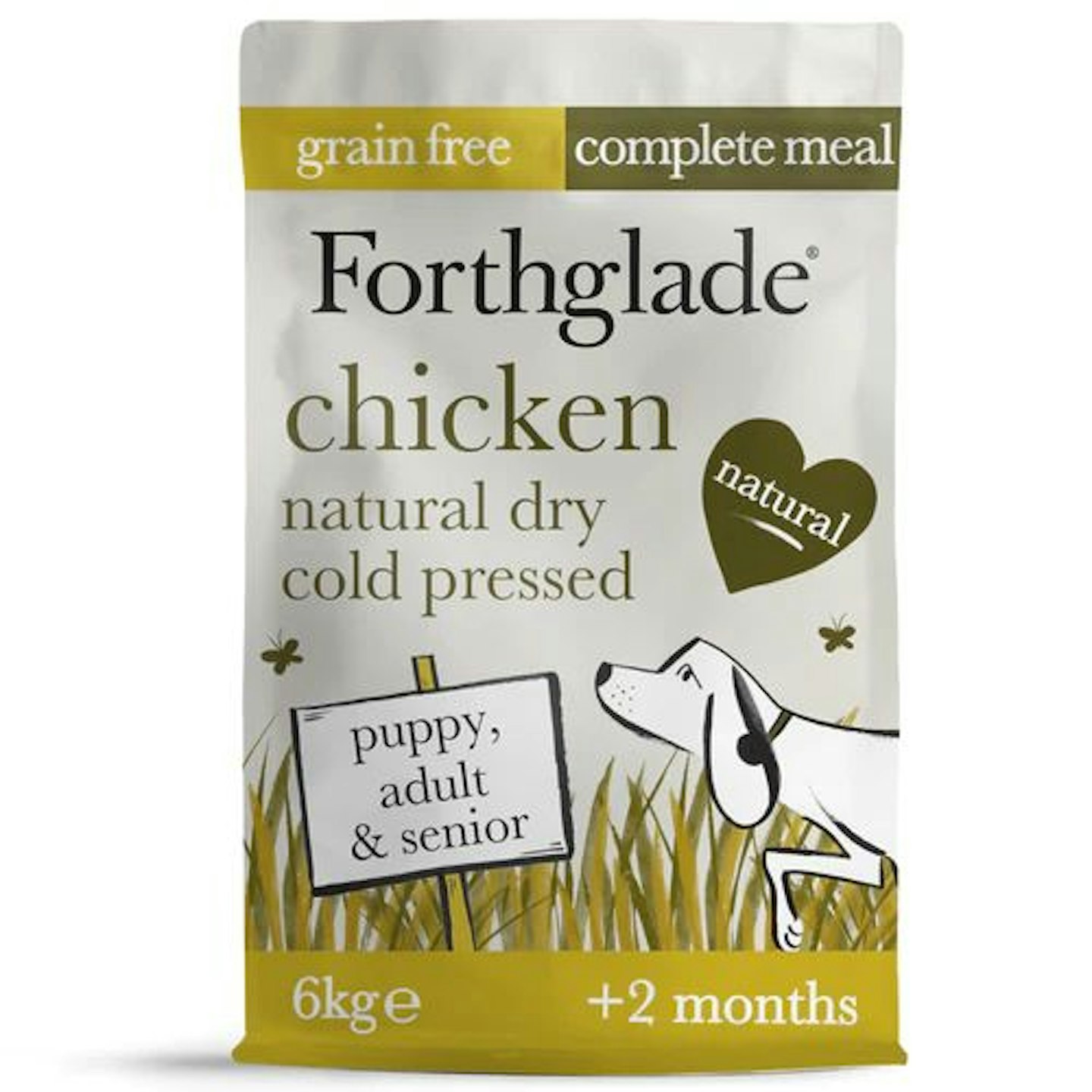Forthglade Grain Free Cold Pressed Natural Dry Dog Food, 6kg