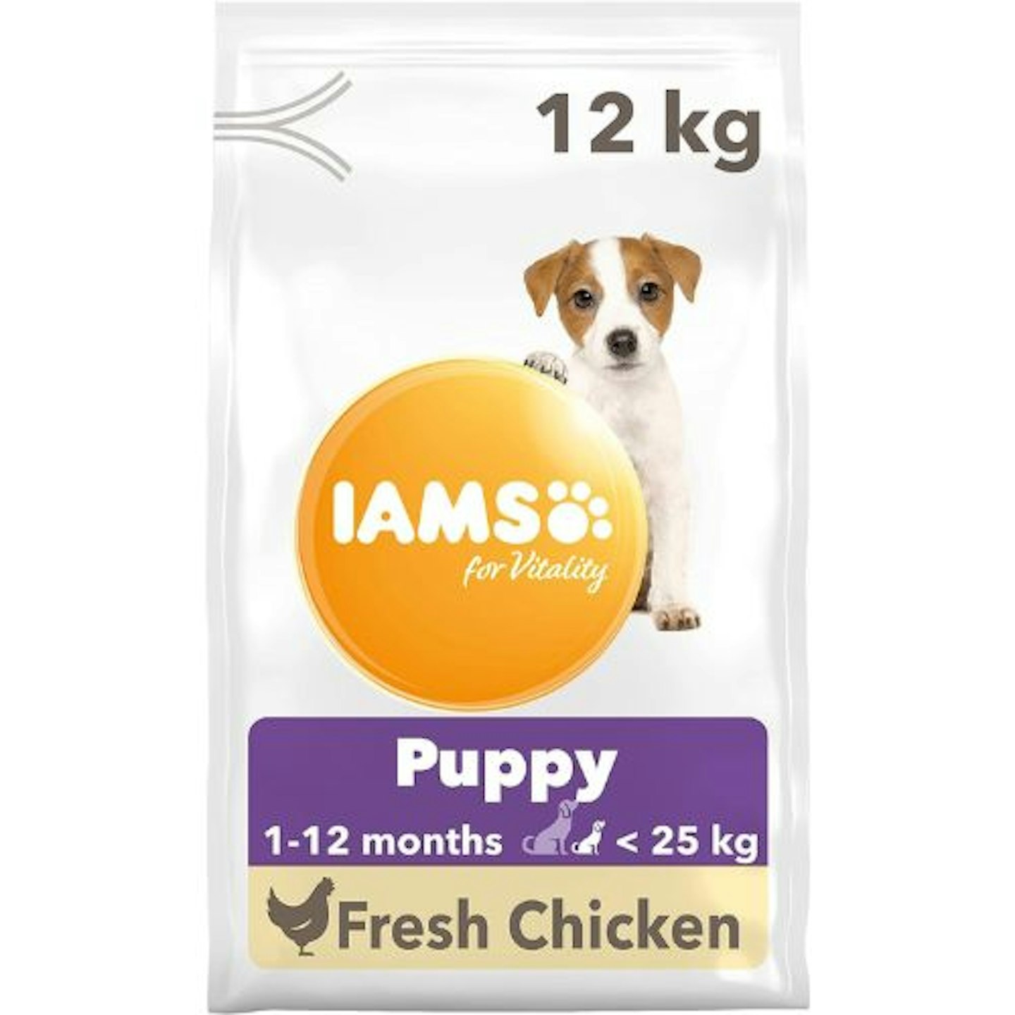 IAMS Small to Medium Puppy & Junior Dry Dog Food, 12kg