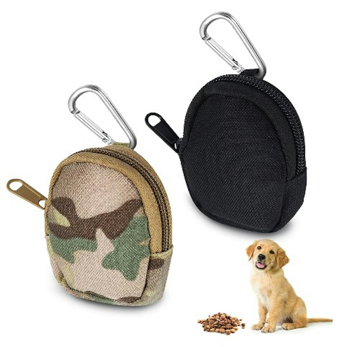 Pinenuts Small Dog Treat Bag, 2 Pack Dog Training Treats Pouch