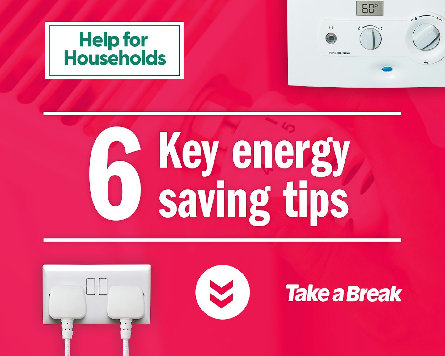 Graphic about energy saving tips