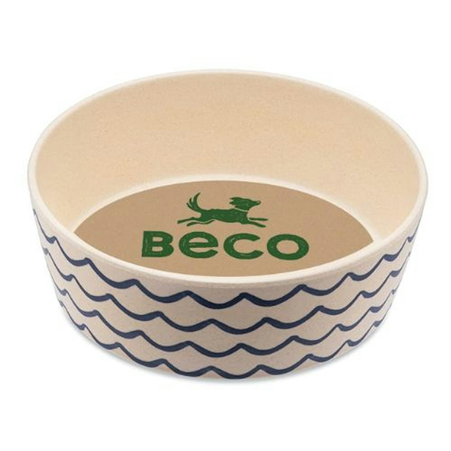 Beco Pets Classic Bamboo Dog Bowl Blue Wave