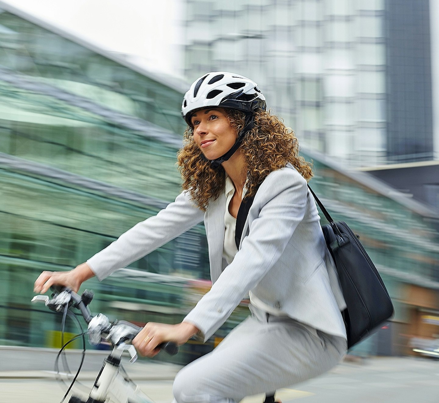 woman cycling