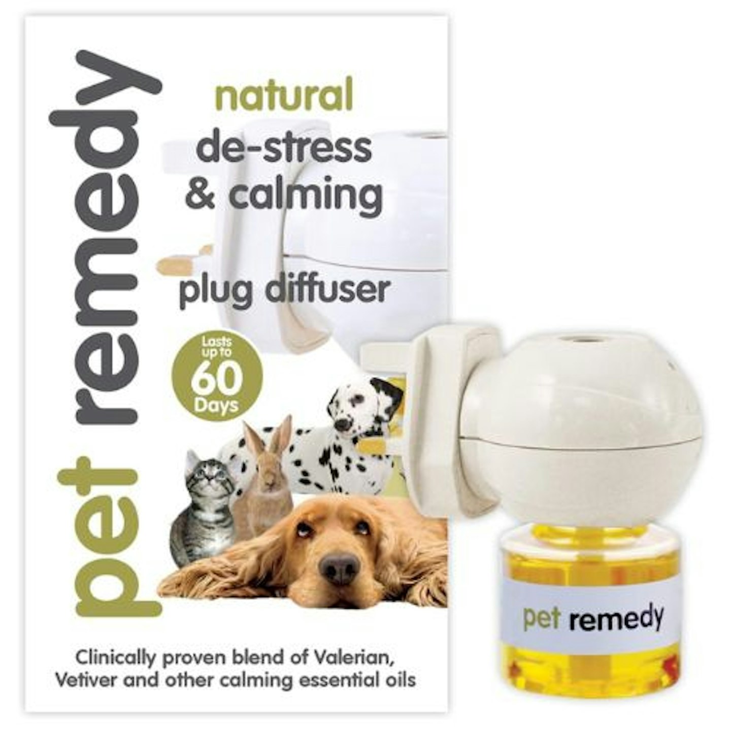 Pet Remedy Natural De-Stress and Calming Plug-In Diffuser, 40 ml