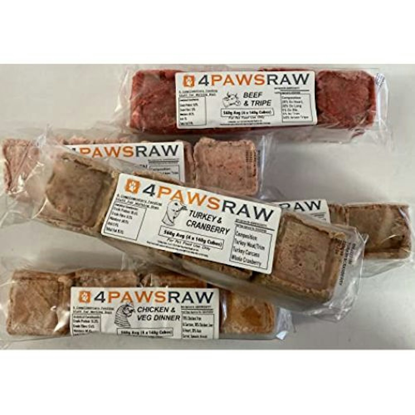 4PAWSRAW Raw Dog Food Mixed Meat Variety Box
