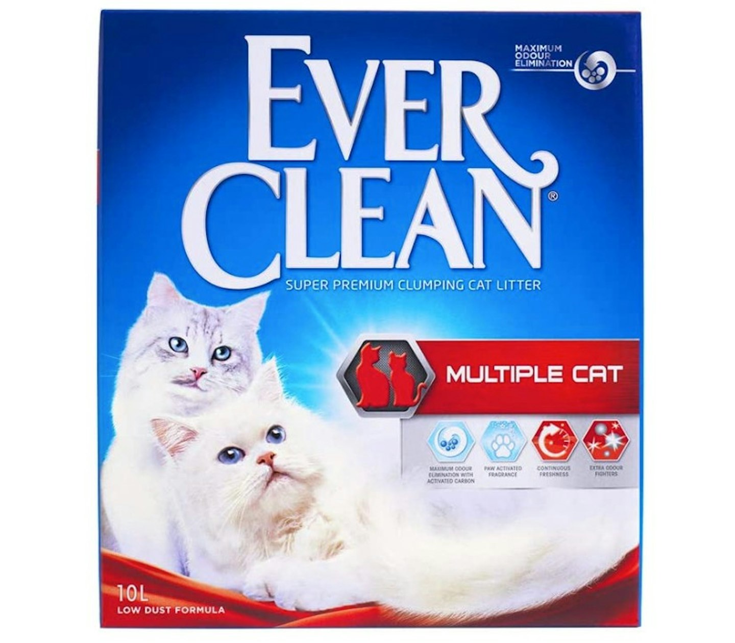 Ever Clean Multiple Cat Litter, Scented ,Grey, 10 Litre