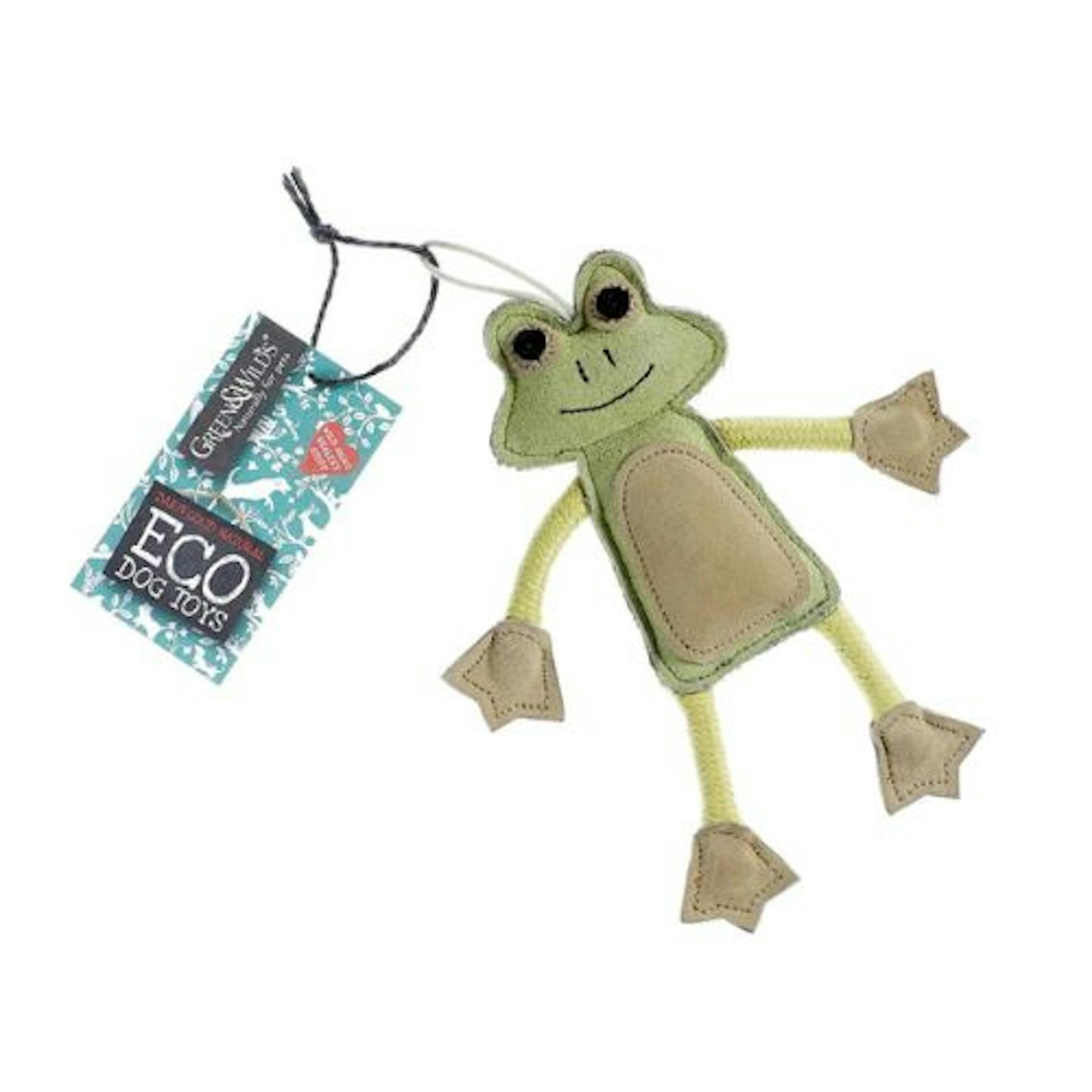 Francois Le Frog Jute Dog Toy