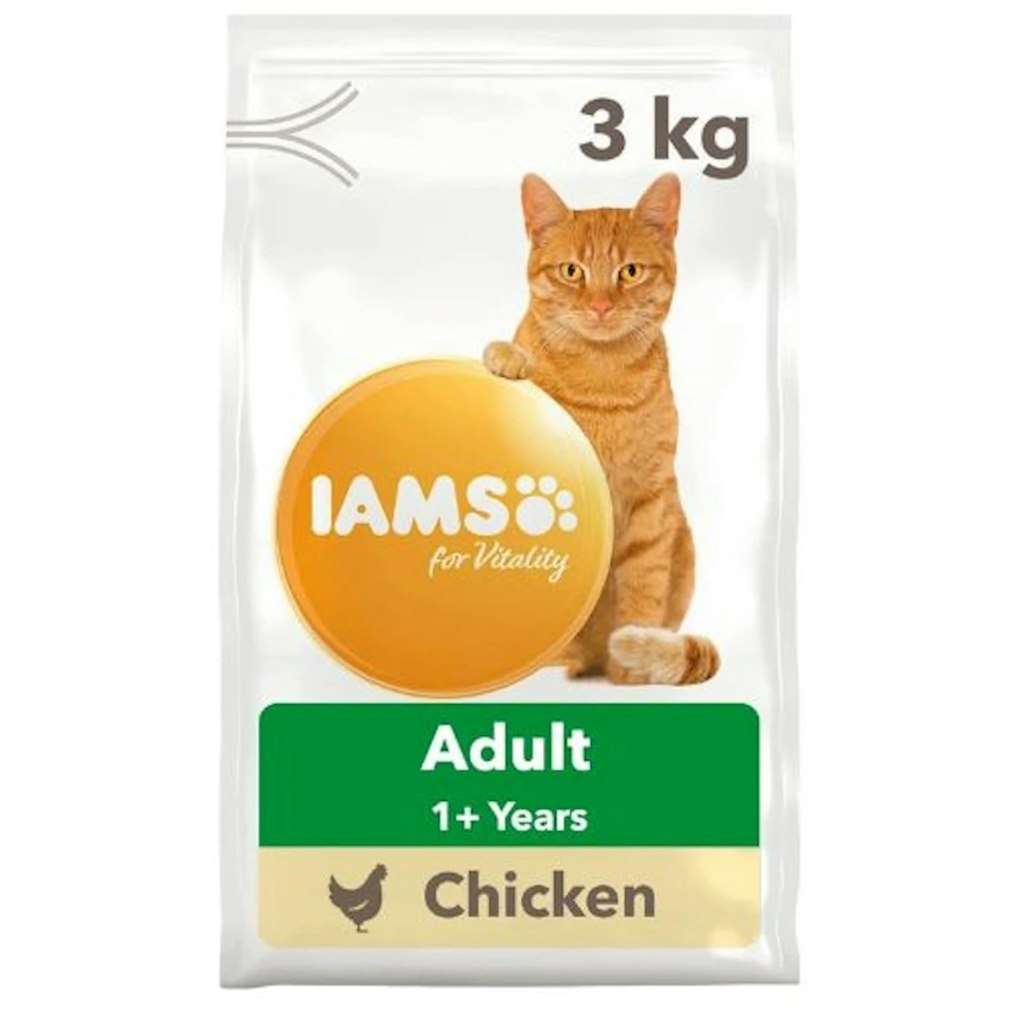  IAMS for Vitality dry cat food with chicken