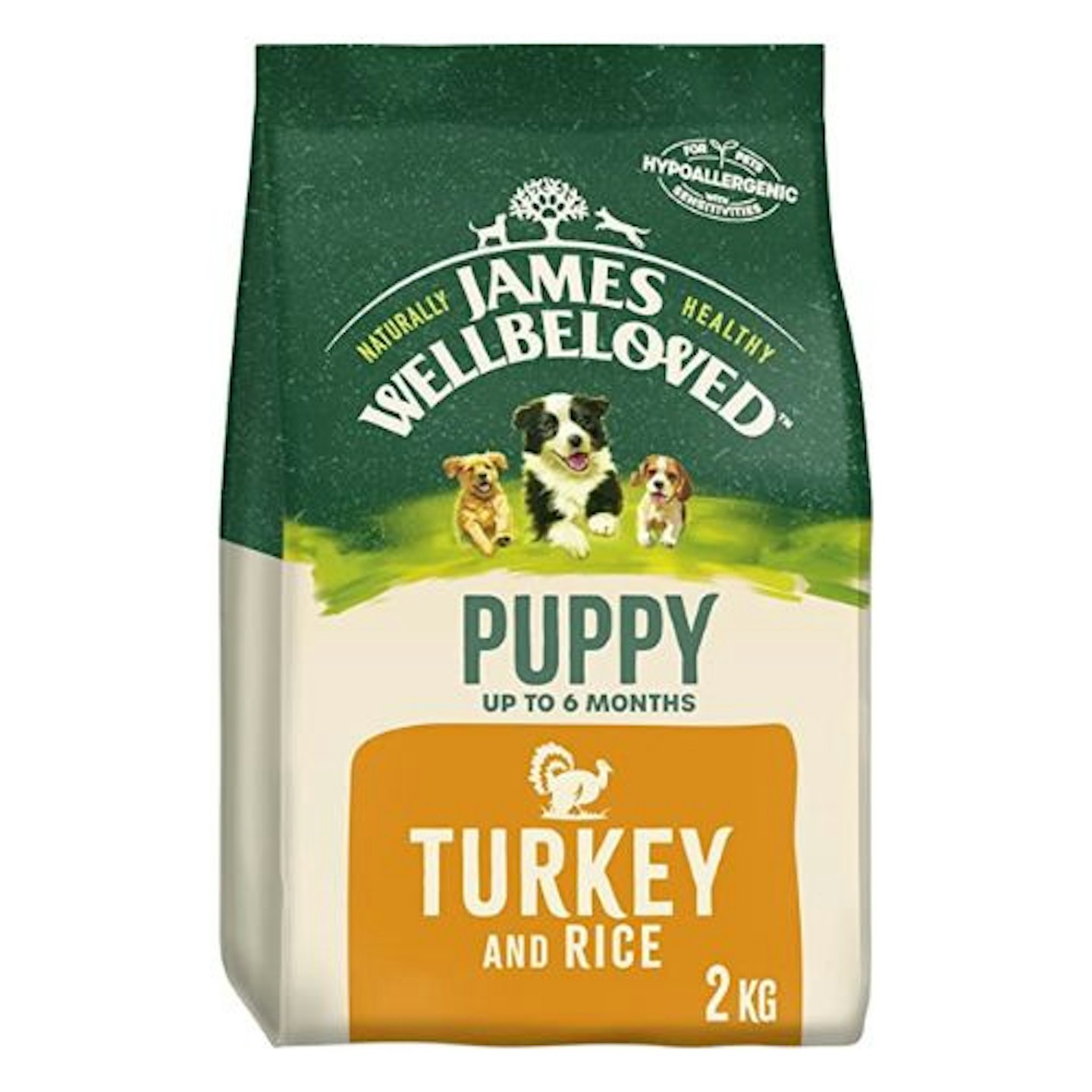 James Wellbeloved Dry Puppy Food Turkey & Rice 2kg