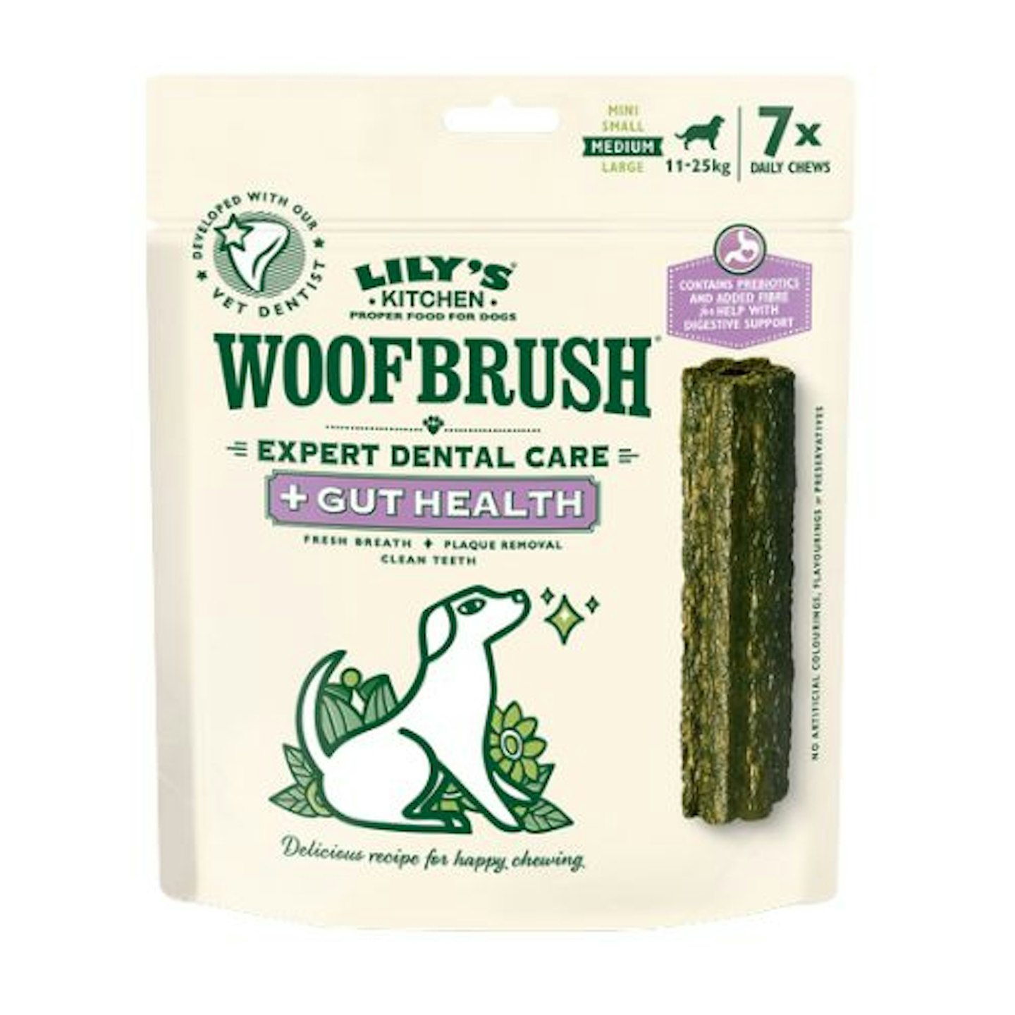 Medium Woofbrush Gut Health Dental Chew